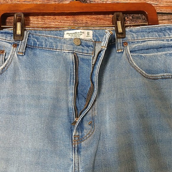 Abercrombie & Fitch Jeans Size 16 Curve Love 90s Slim Straight Ultra High Rise - Picture 8 of 11